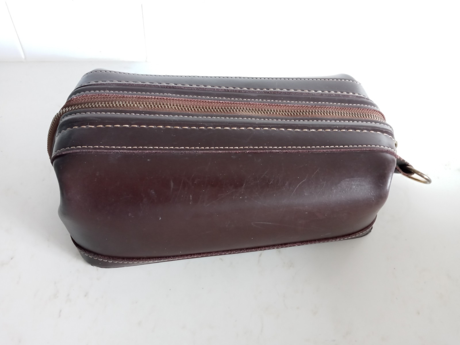 BOSCA Utili-kit Men’s Leather Toiletry Bag
