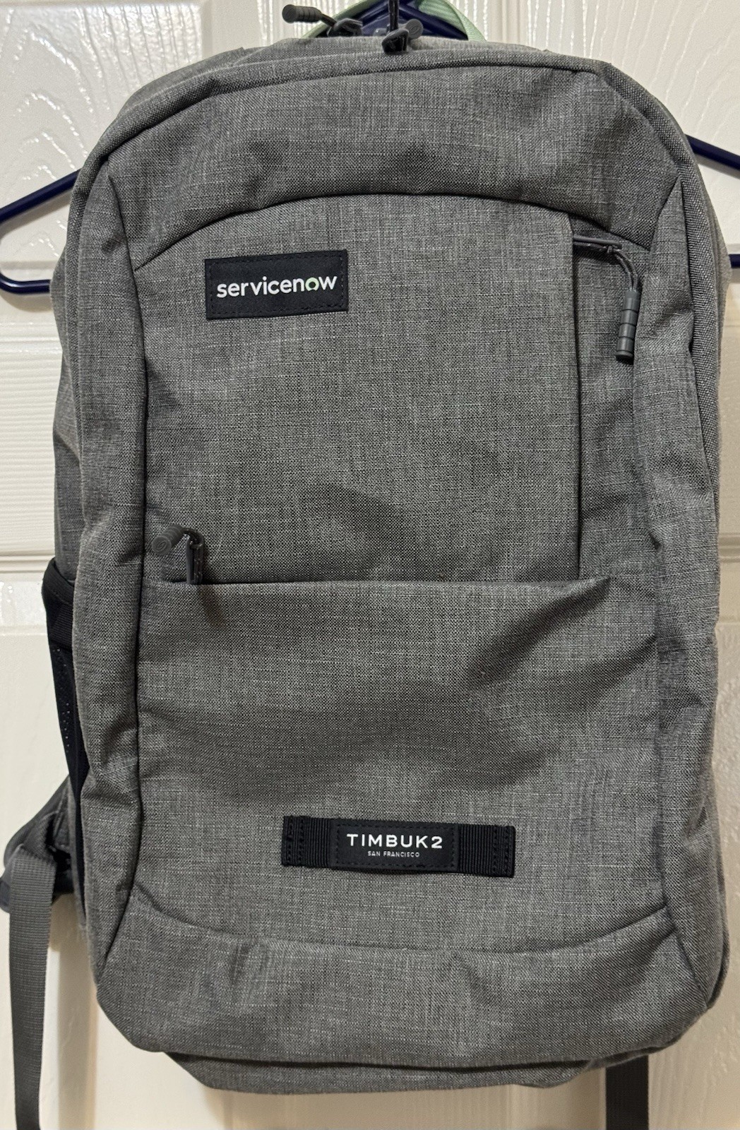 Timbuk2 Parkside OS Surplus Laptop 17in Backpack Gray /Green- ServiceNow Branded