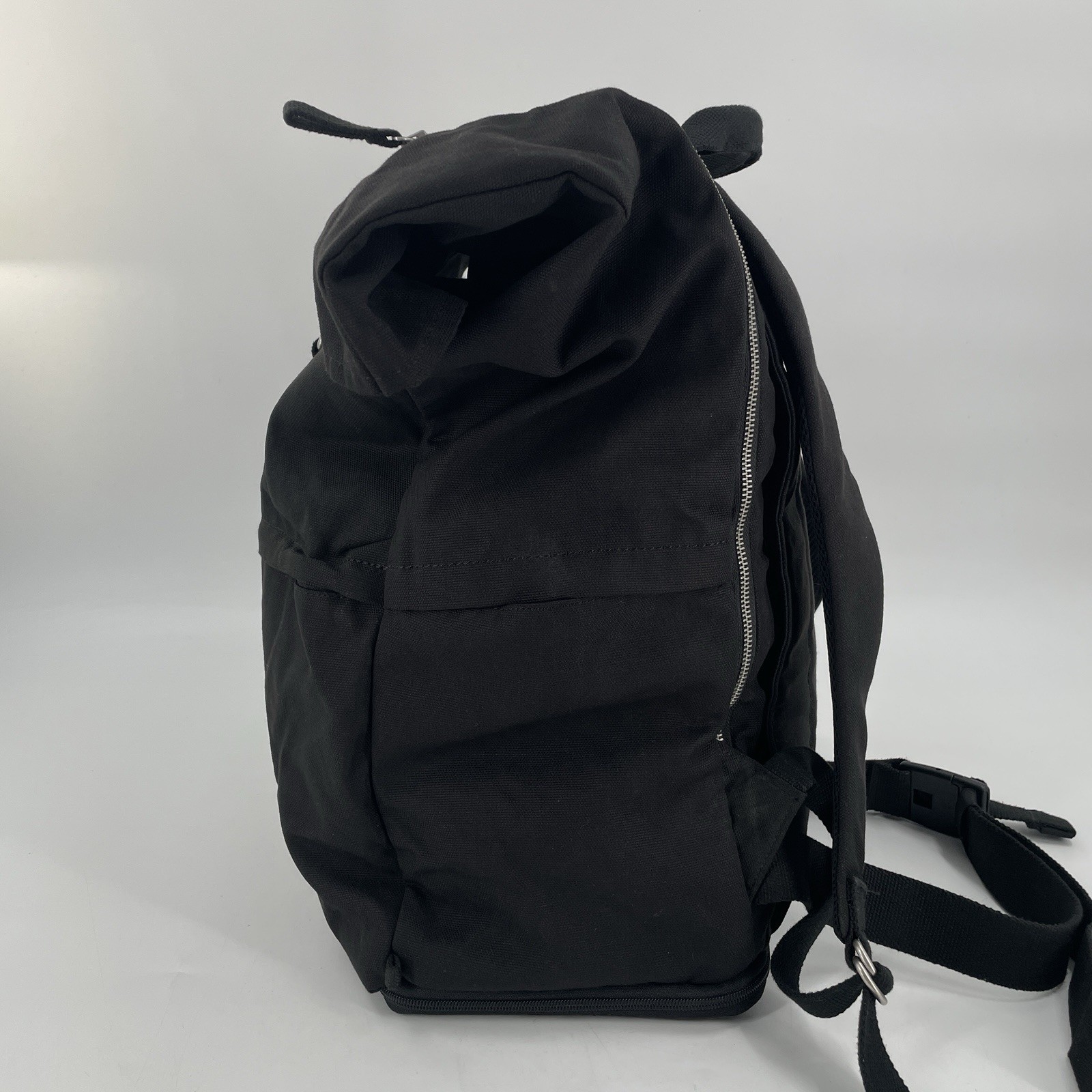 IKEA Forenkla Backpack In Black – Roll Top Style – Padded Laptop Sleeve