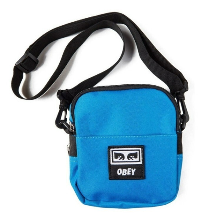 OBEY Shepard Fairey giant Drop Out Traveler BAG sky blue sling wallet New nwt F