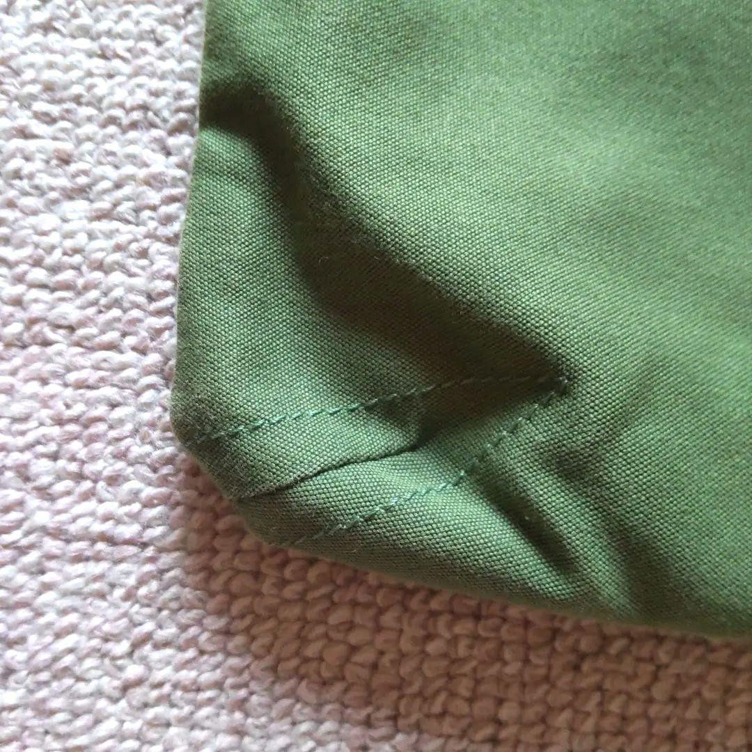 Authentic Porter Green Cotton Shoulder Bag 33cm x 22cm Slight Wear