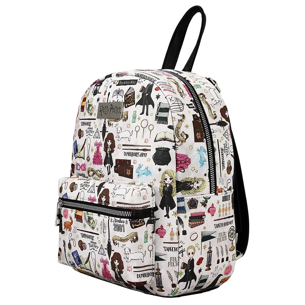 Harry Potter Hogwarts Chibi Characters & Icons All Over Print White Mini