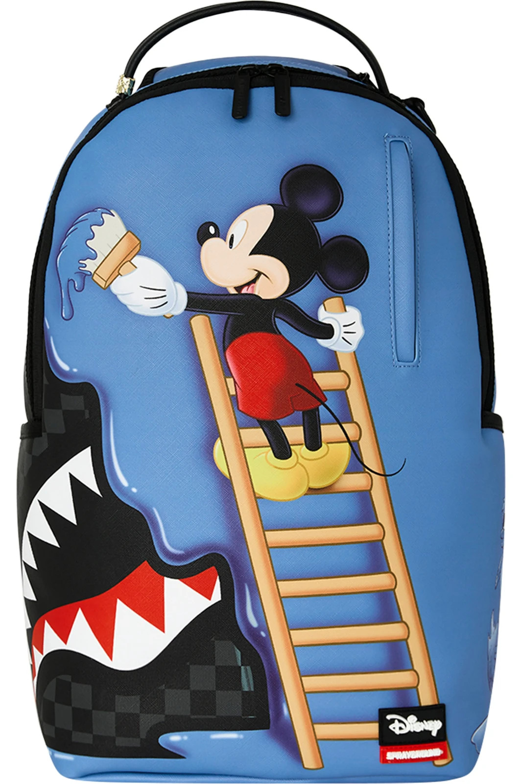 Sprayground x Disney Mickey Paint Backpack🔥New Black Bookbag Large School Bag