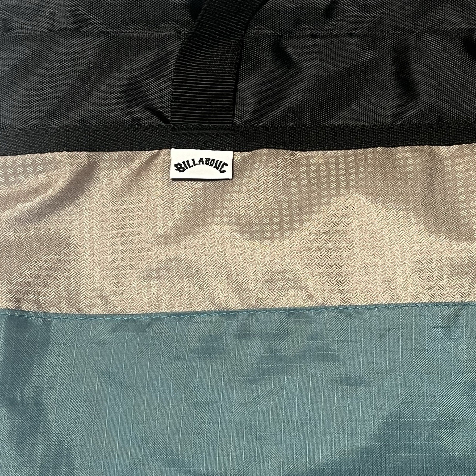 Billabong Blue/beige/black Drawstring Backpack Brand New
