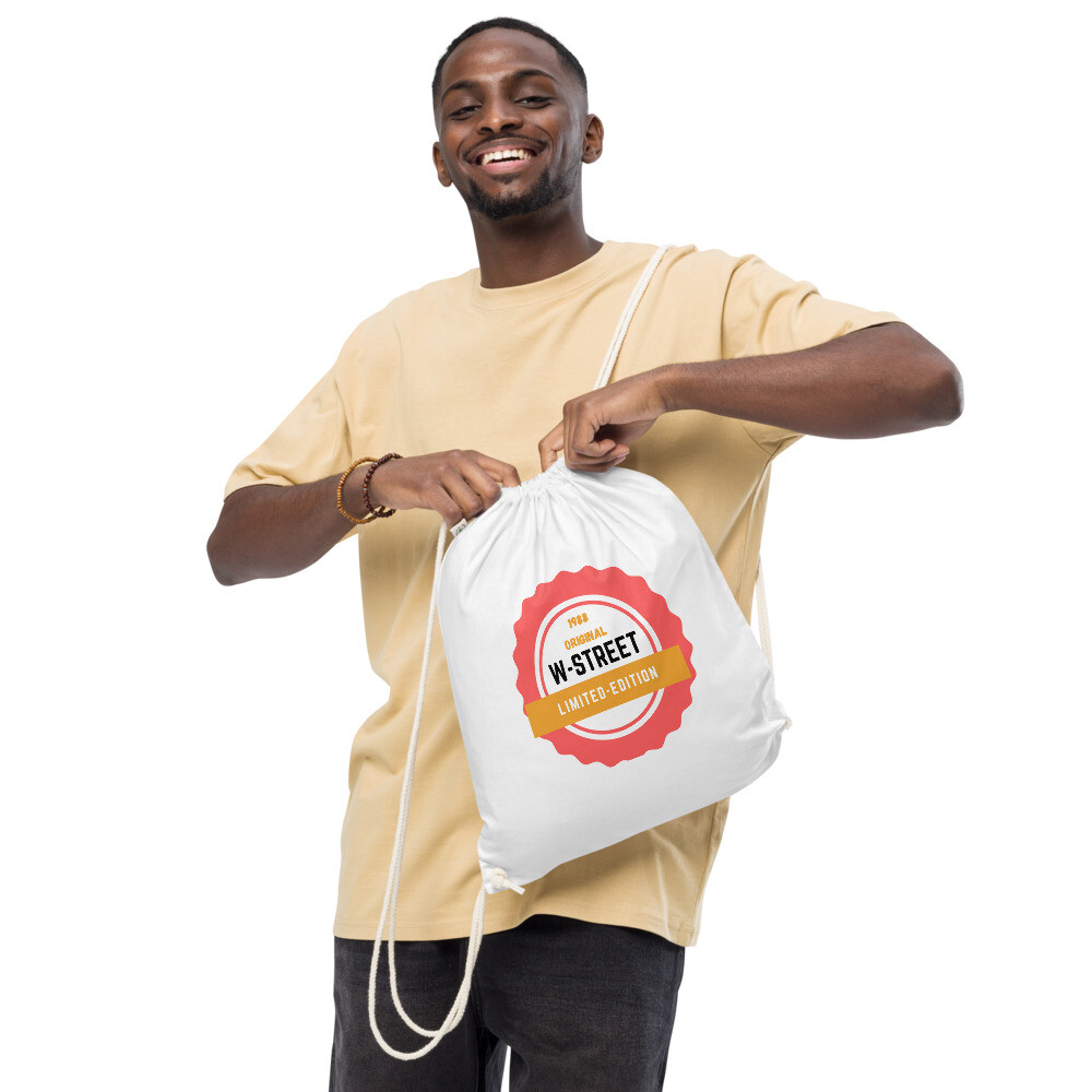 W streets Designs T Shirt Organic cotton drawstring bag
