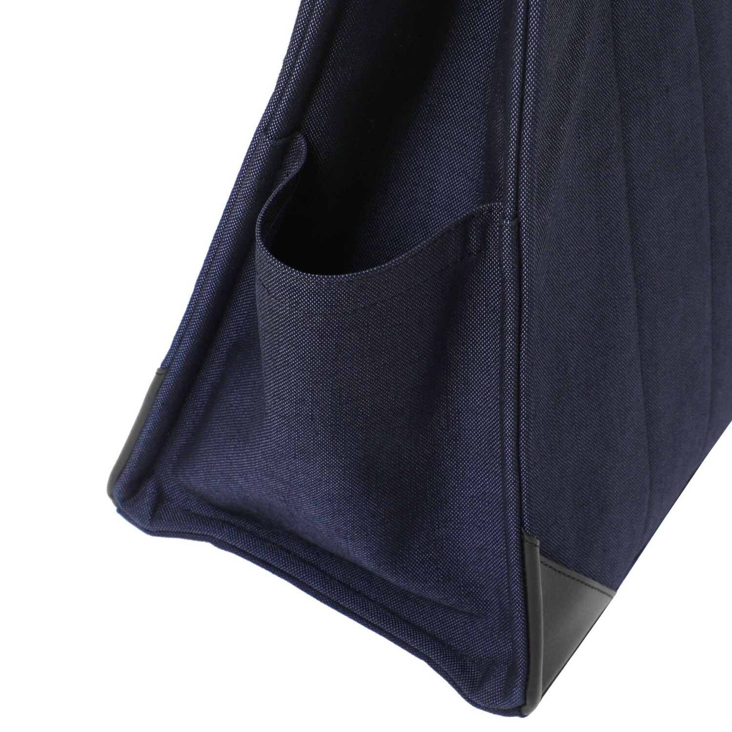PORTER FORK 2WAY TOTE Shoulder BAG Handbag(L) Navy Padlock Leather