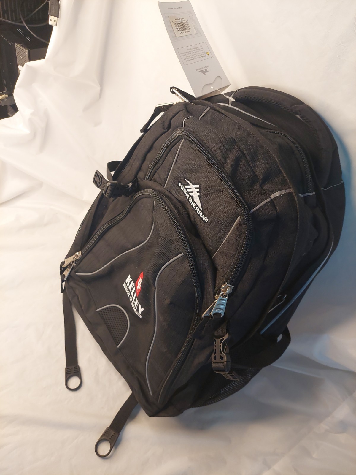 HIGH SIERRA Backpack Swerve Large Black Multi-compartment Design fits 17″ Laptop