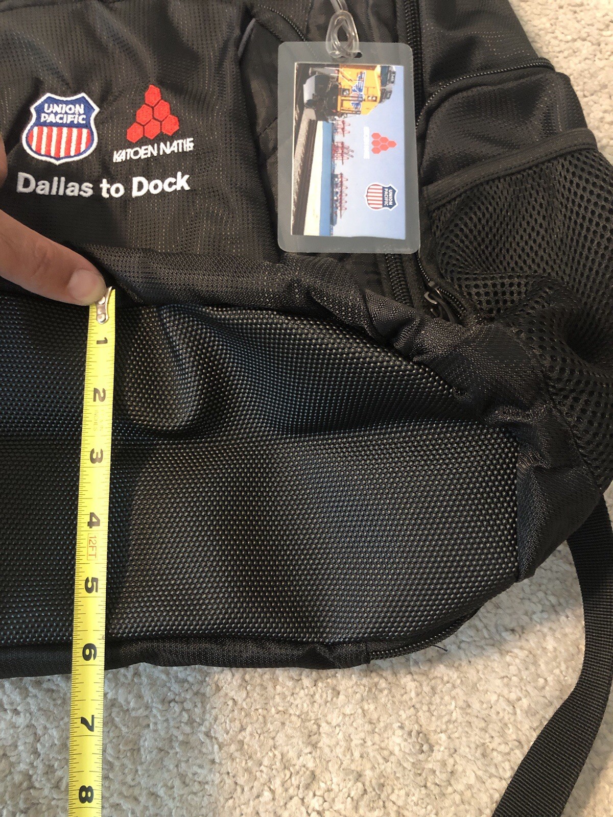Leed’s Checkmate Union Pacific Railroad Embroidered Black Corporate Backpack