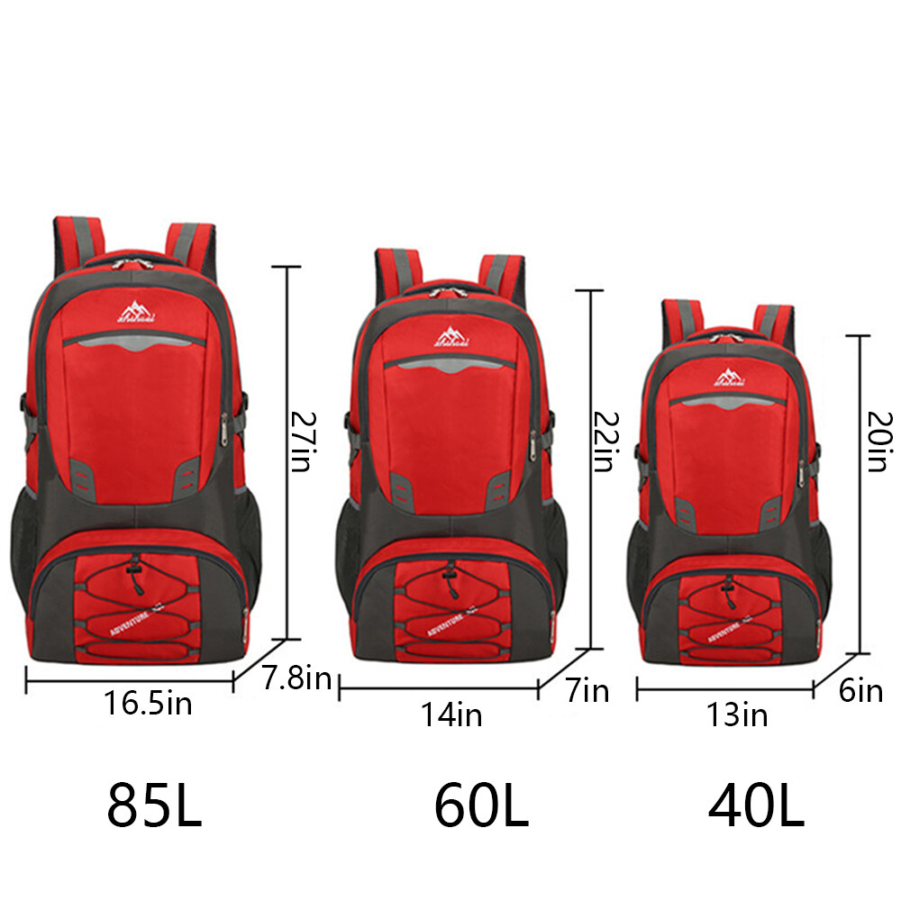 85L Large Waterproof Hiking Camping Backpack Outdoor Travel Men’s Rucksack Bag