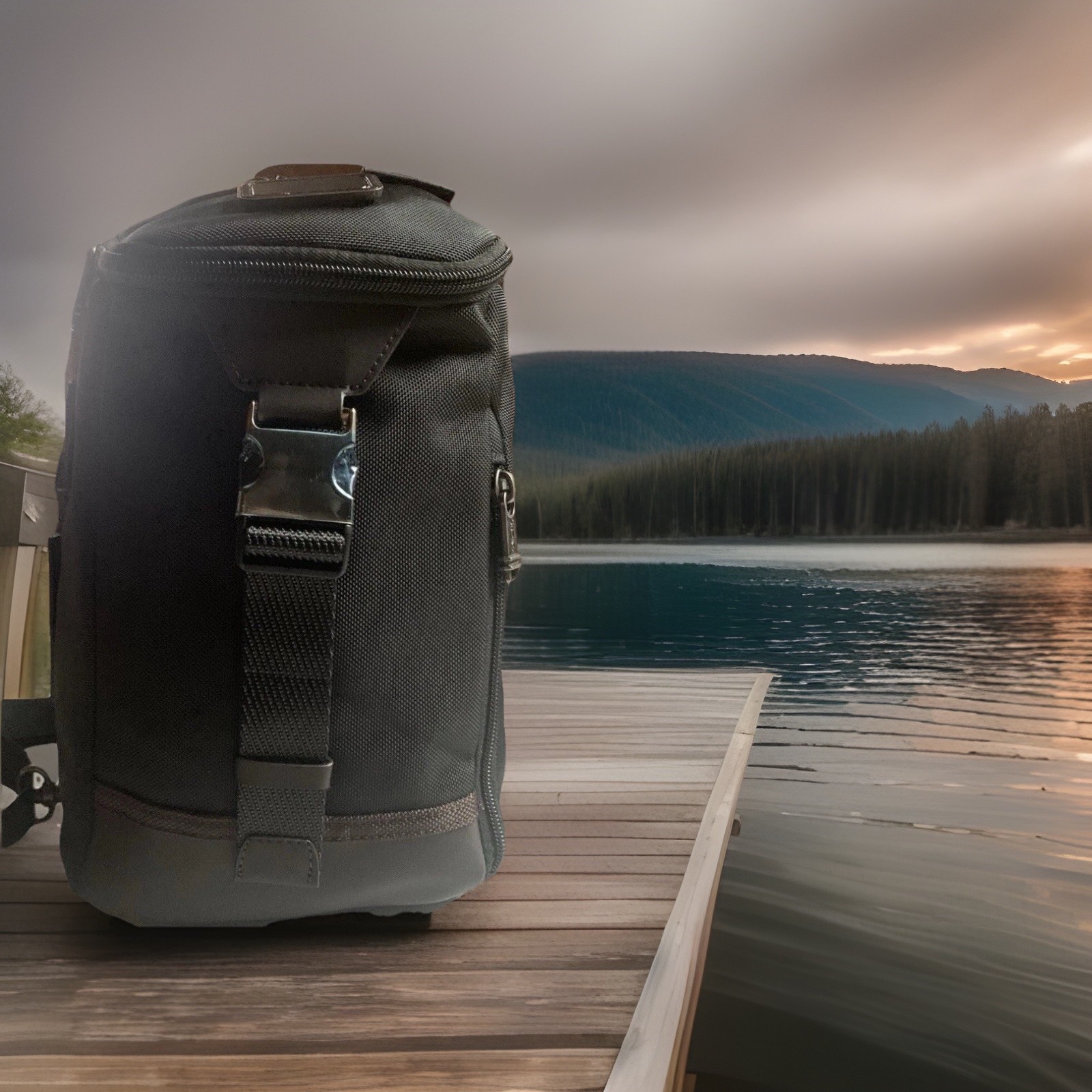 NEW Tumi Alpha Bravo 2 In 1 Woodland Sling Backpack Black $495