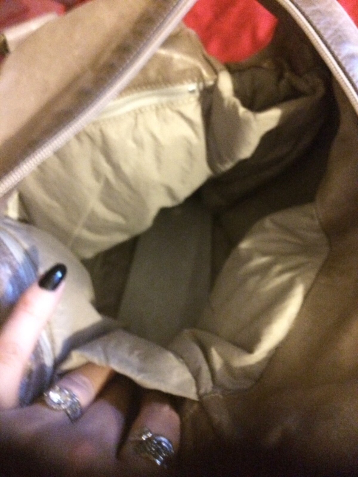 mo851 Light Grey Leather Computer Bag/Tote. Retail 598$ great condition ❤️