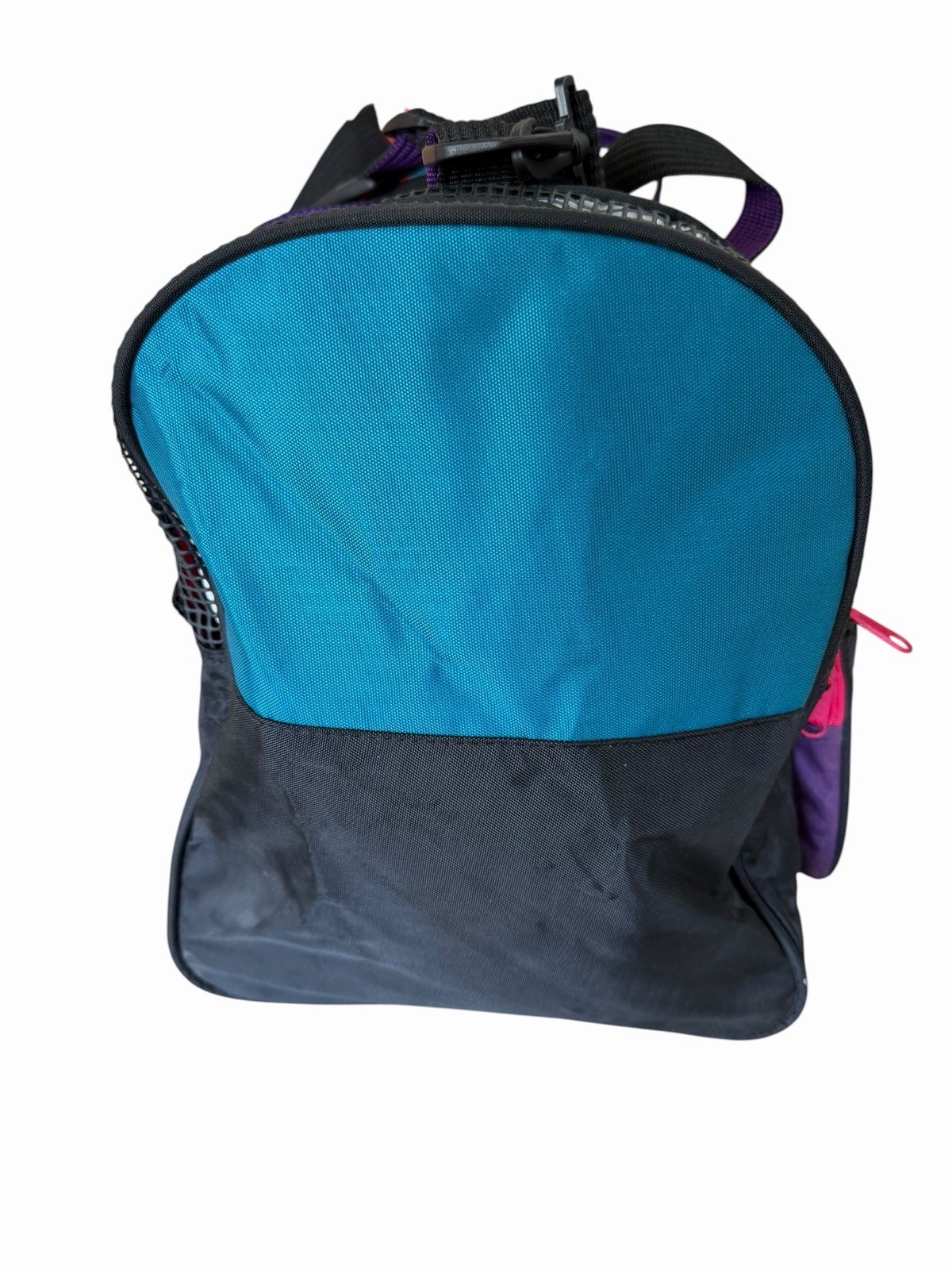 OGIO Pro 45CM Gym Bag Neon Pink Teal Purple Side Pockets Double Zip Top