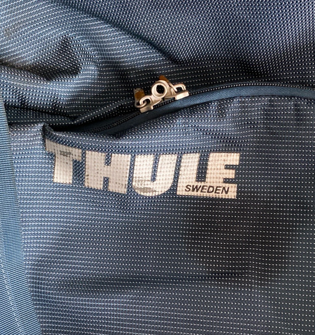 Thule Sweden Subterra Rolling Duffle 28″ Blue Carry On or Check Bag