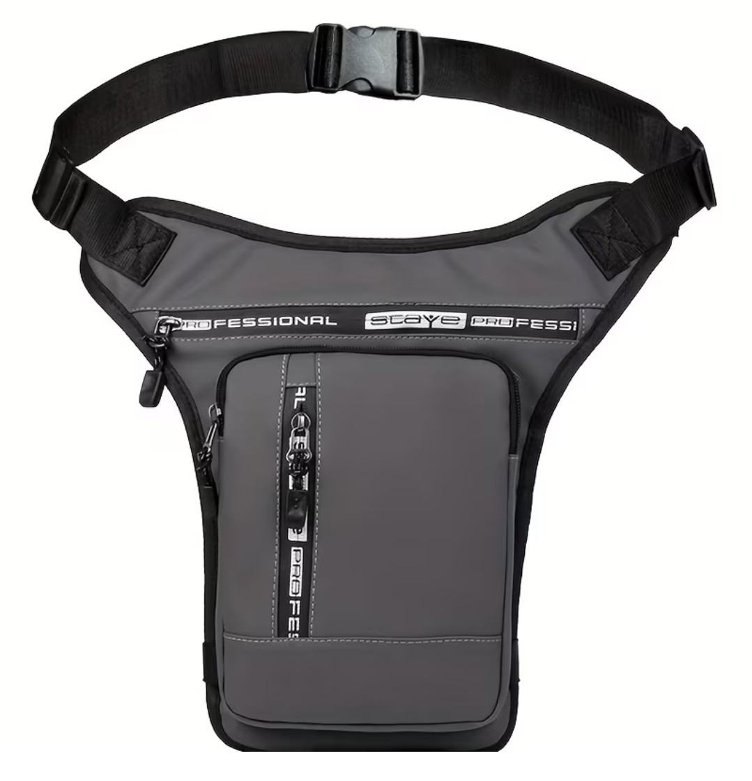 NEW Gray – Waist Bag Fanny 🛵Pack Drop Leg Bag for Climbing Walking Cycling