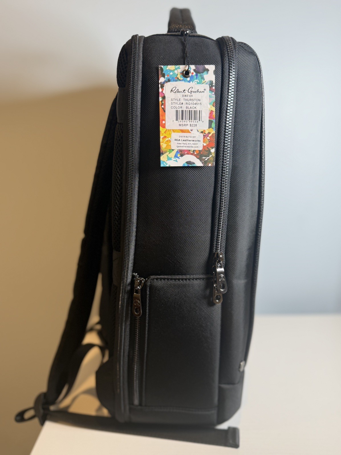 Robert Graham Thurston Mix Media Backpack Black NWT $228