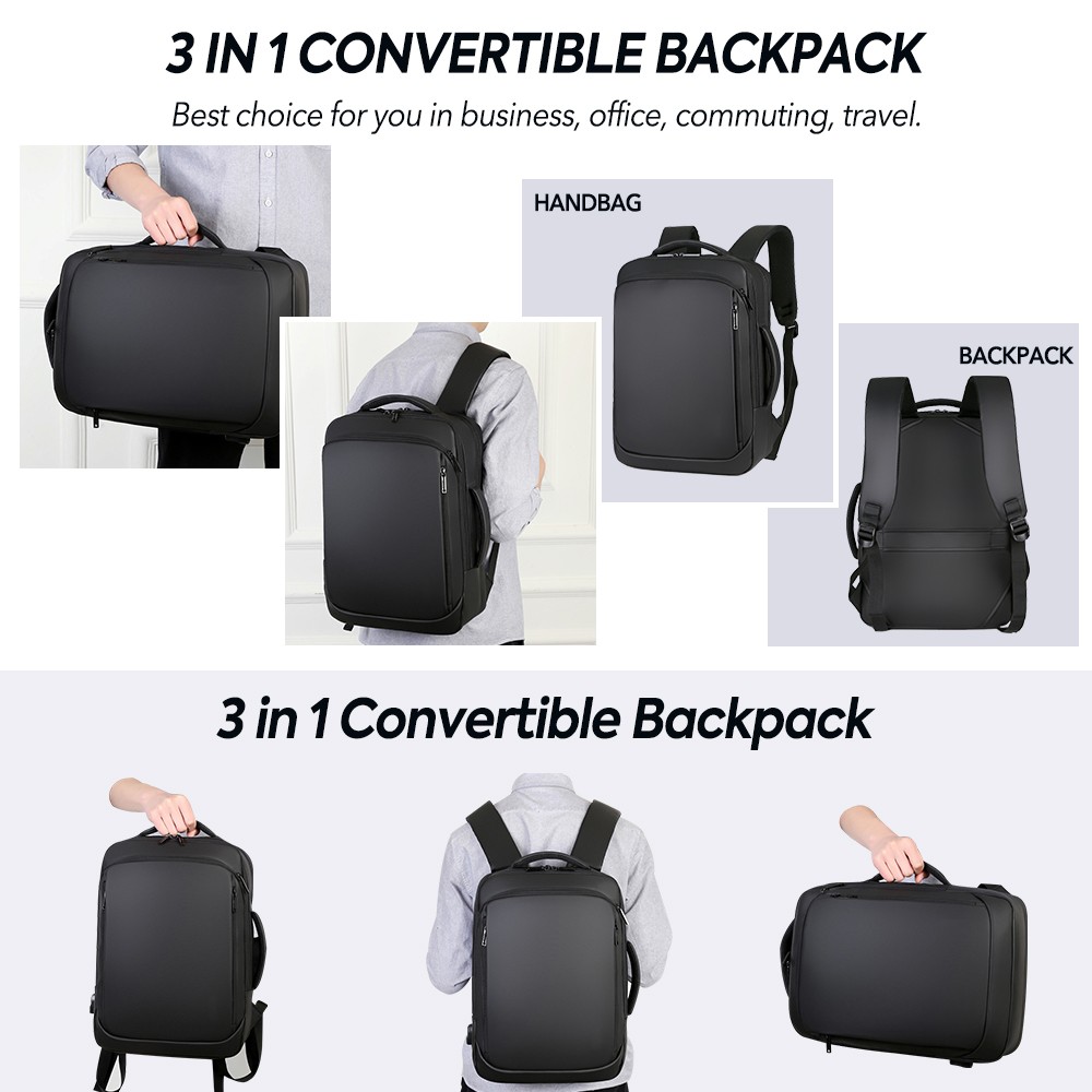 15.6″ Business Travel Laptop Backpack Men Women Suitcase Luggage Bag &Usb Charge