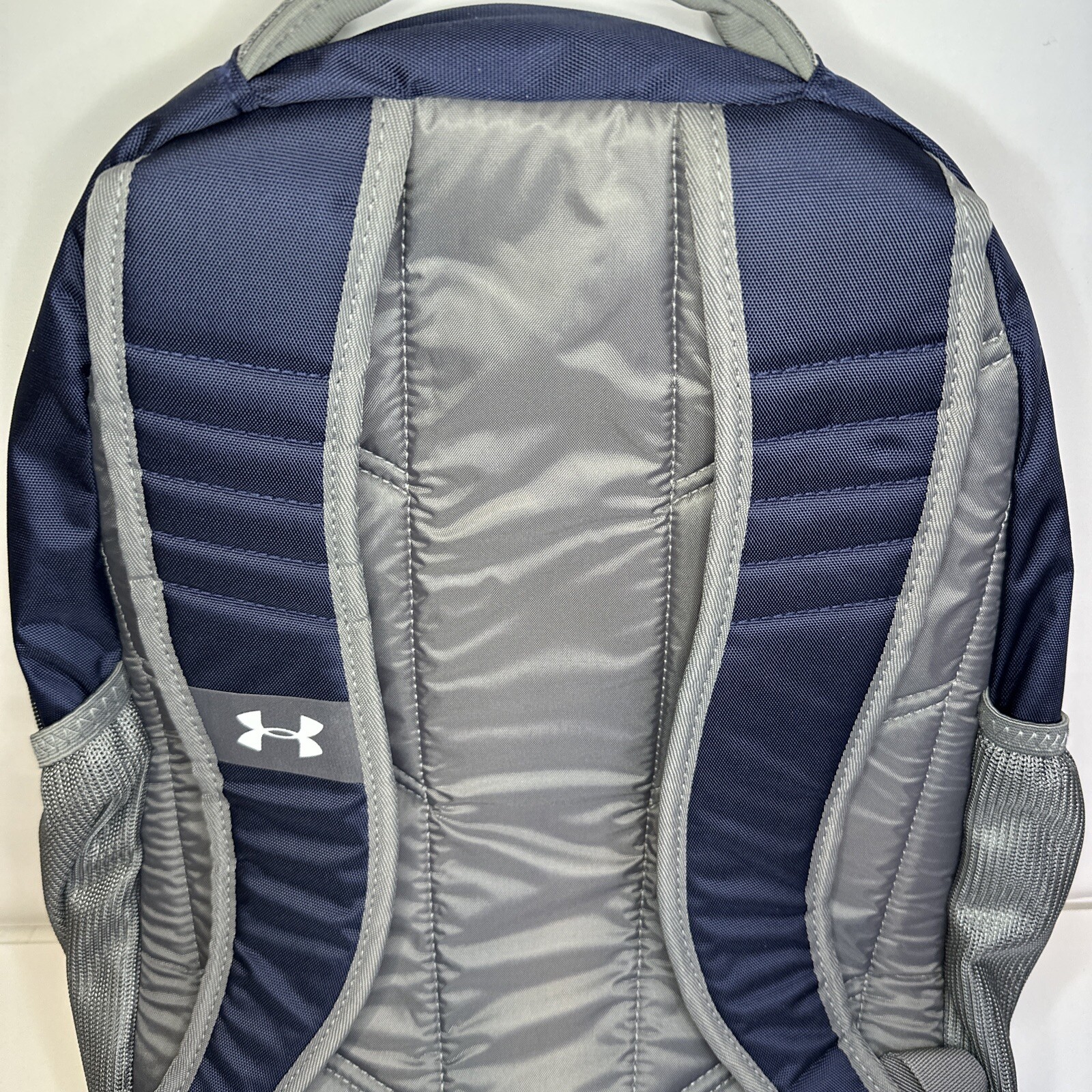 Under Armour Team Hustle Storm Backpack Navy/Grey (Water Repellant) NWT Bag READ