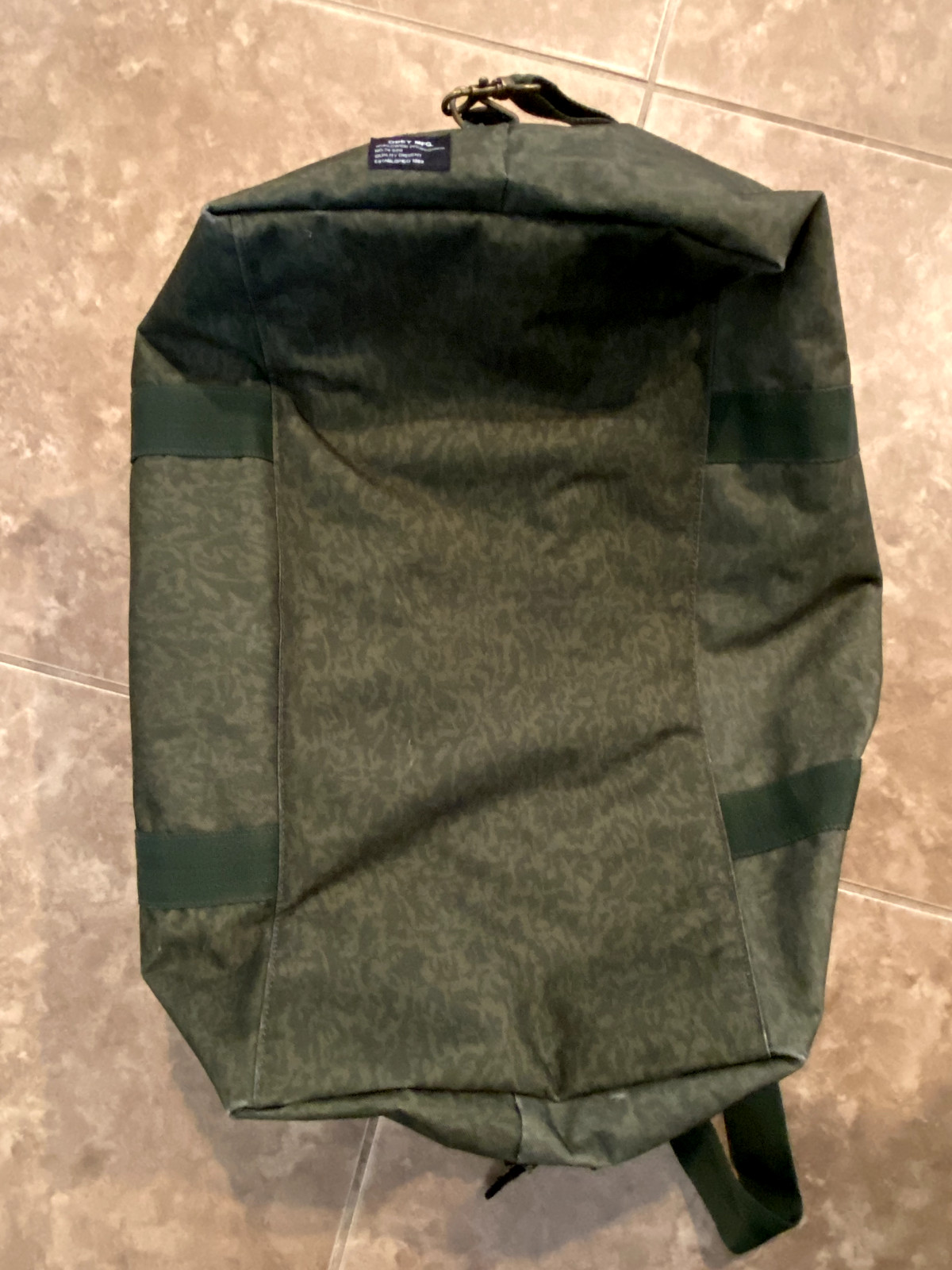 Obey Brand Hunter Green Duffel Bag