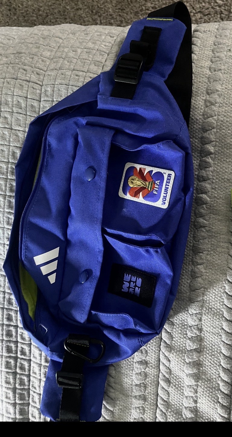 Adidas FIFA Volunteer Blue Belt Bag Fanny Pack Adjustable