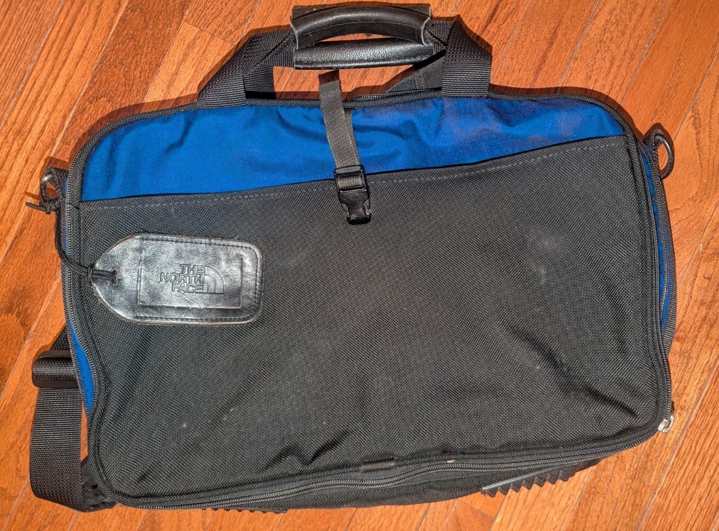 The North Face Briefcase 15″ Black And Blue Messenger Bag