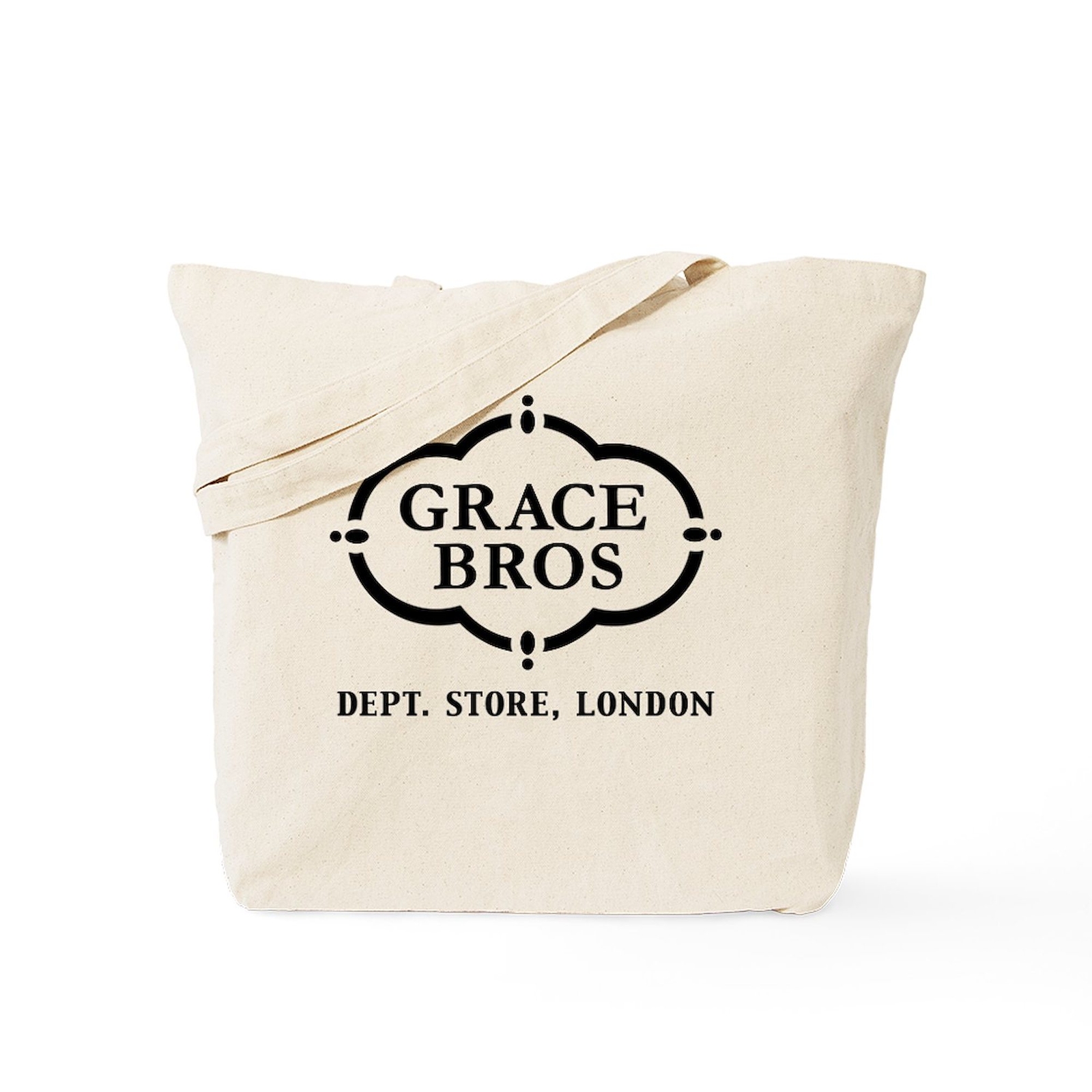 CafePress Grace Brothers Natural Canvas Tote Bag, Cloth Shopping Bag (590563215)