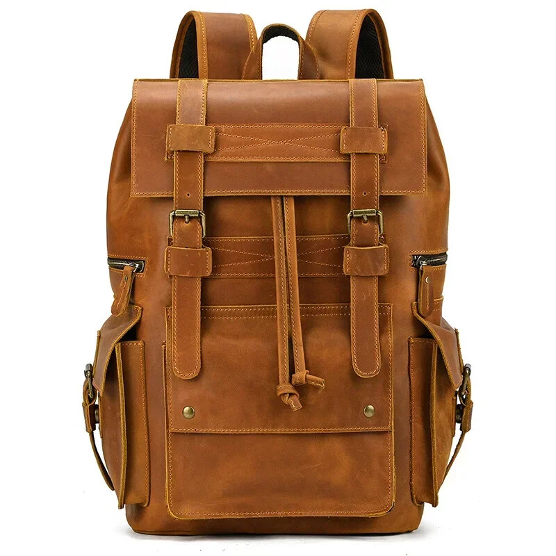 Bags Men’s Backpack Backpack Travel Backpack School Bag Men Leather Daypack