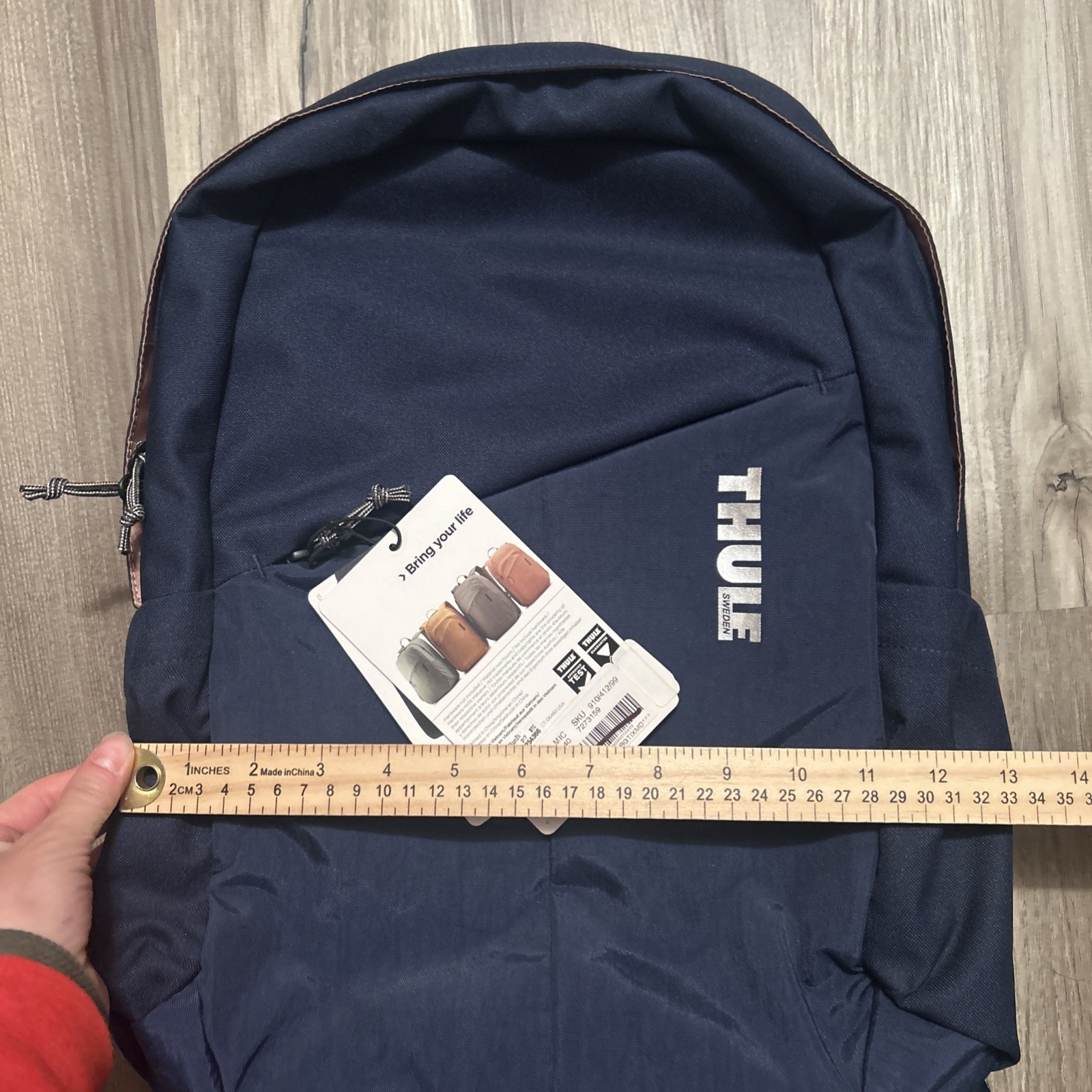Thule Sweden Notus Backpack Dark Blue Laptop Travel Work School Commuter 20 L