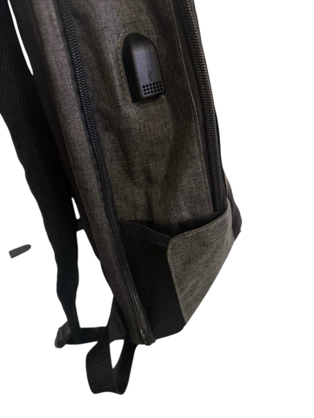 Comcast Dark Grey Backpack With Cable Cord, Water Bottle Slot Laptop Slot 21” T