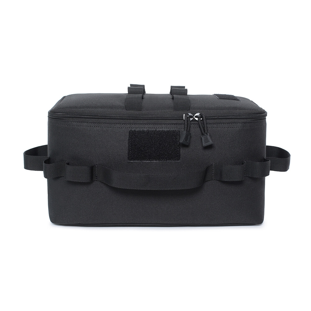 Tactical Amping Cookware Storage Bag Padded Gas Canister Organizer with Dividers