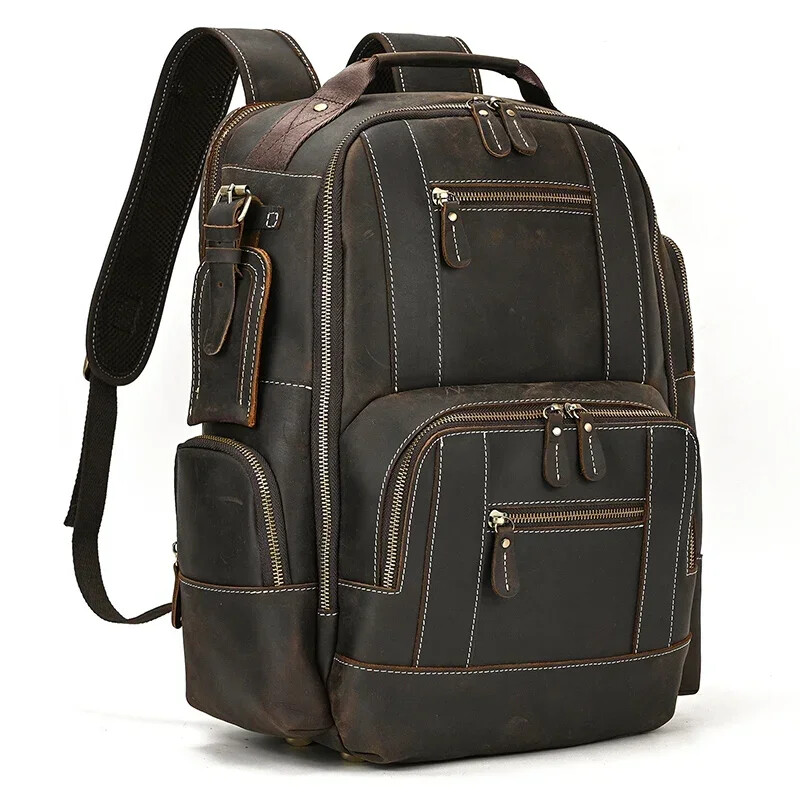 Bags Men’s Backpack Backpack Travel Backpack School Bag Men Leather Daypack