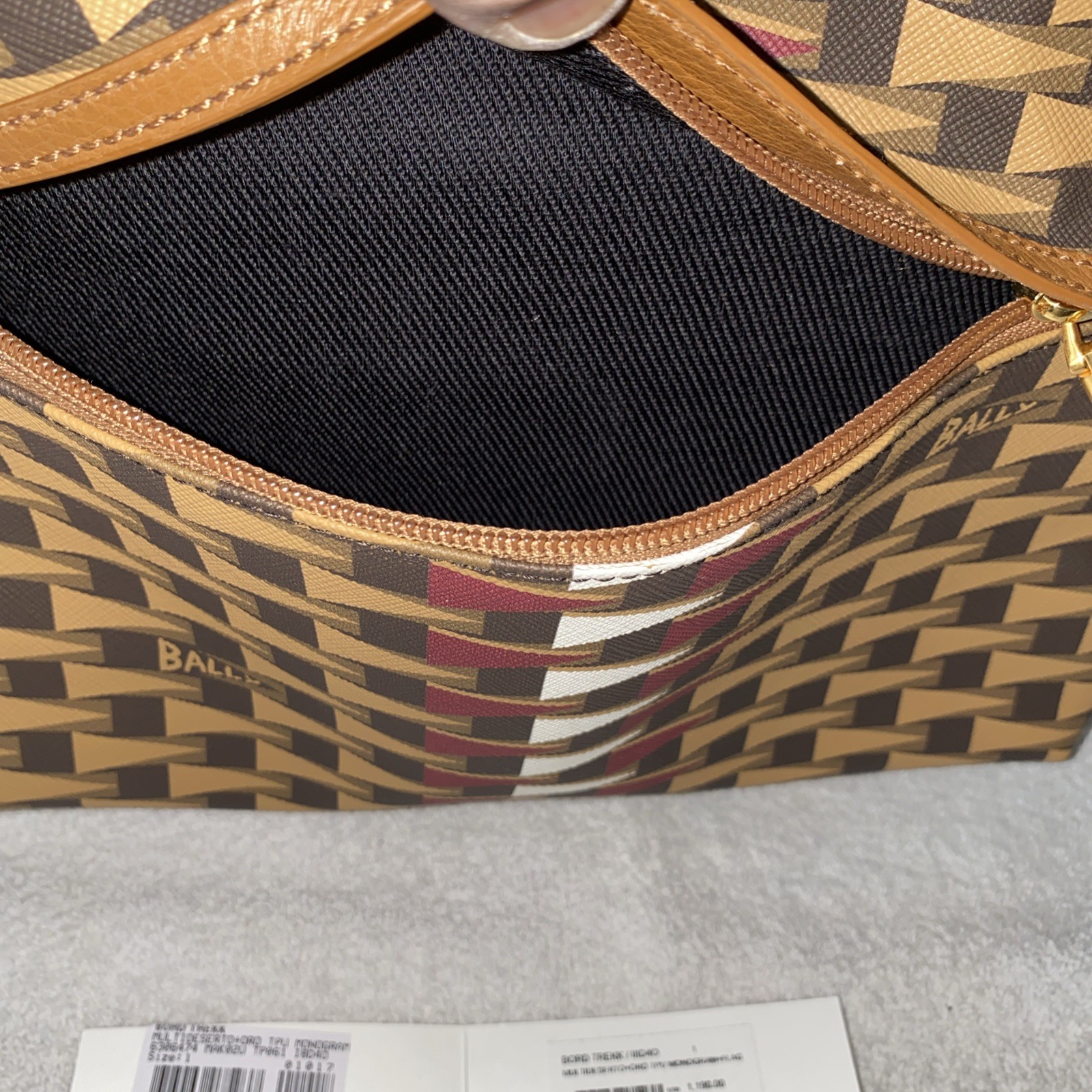 Bally Bord Trek Pennant Backpack Limited Edition Red/Brown MSRP $1190