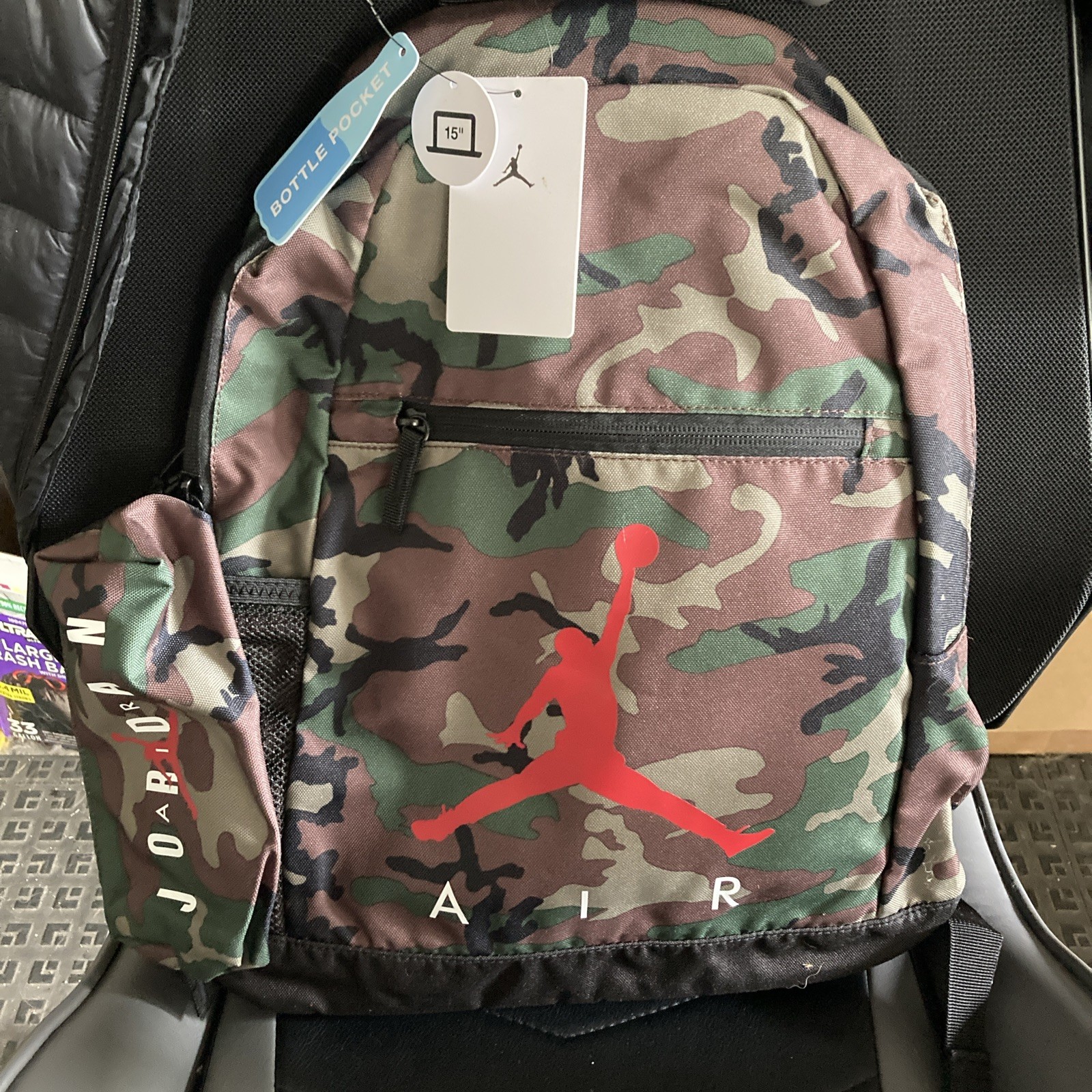Nike Jordan Air School 9A0503-650 Camo Unisex School Big Kids’ Backpack (17L)