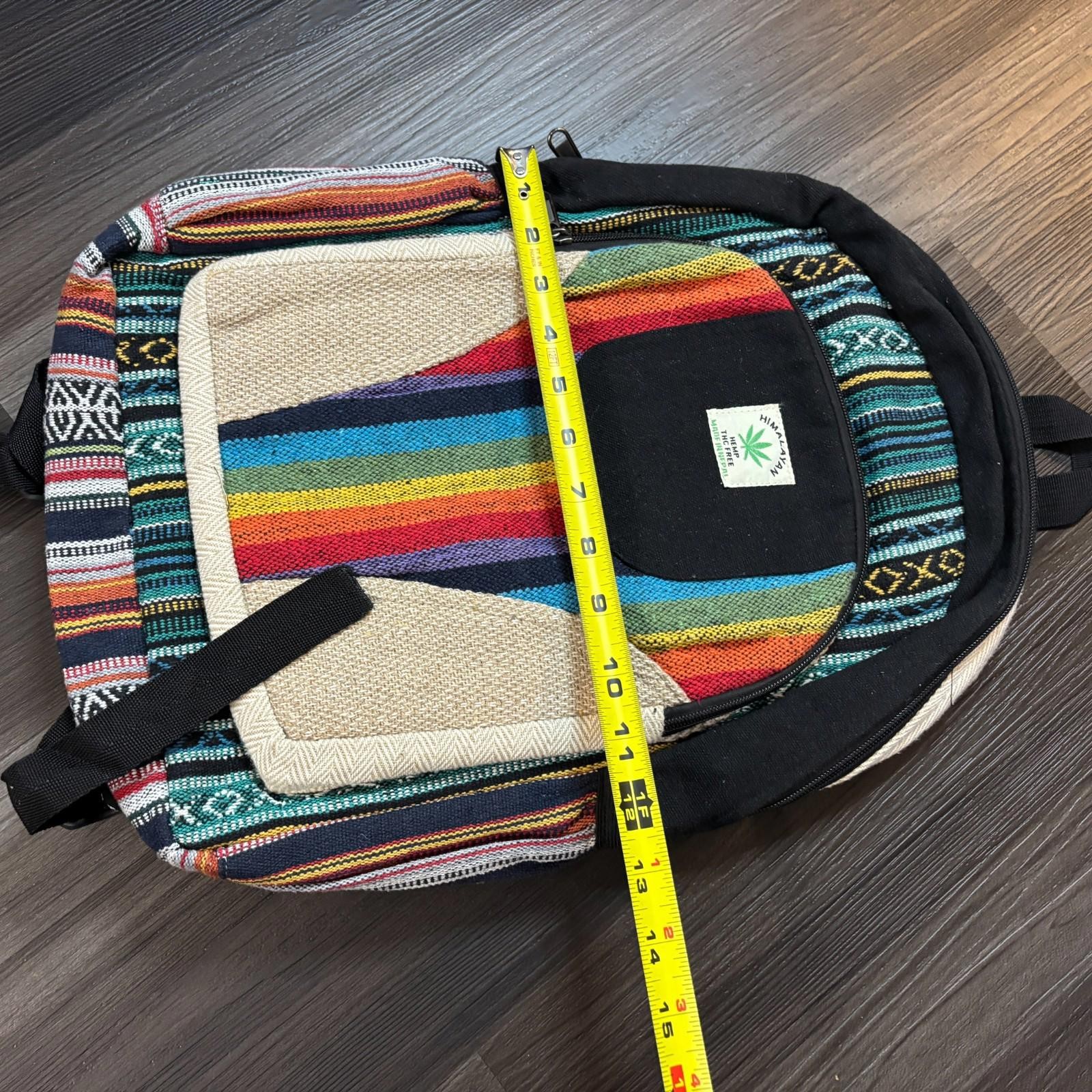 Himalayan Pure Hemp Backpack LapTop Compartment Made in Nepal