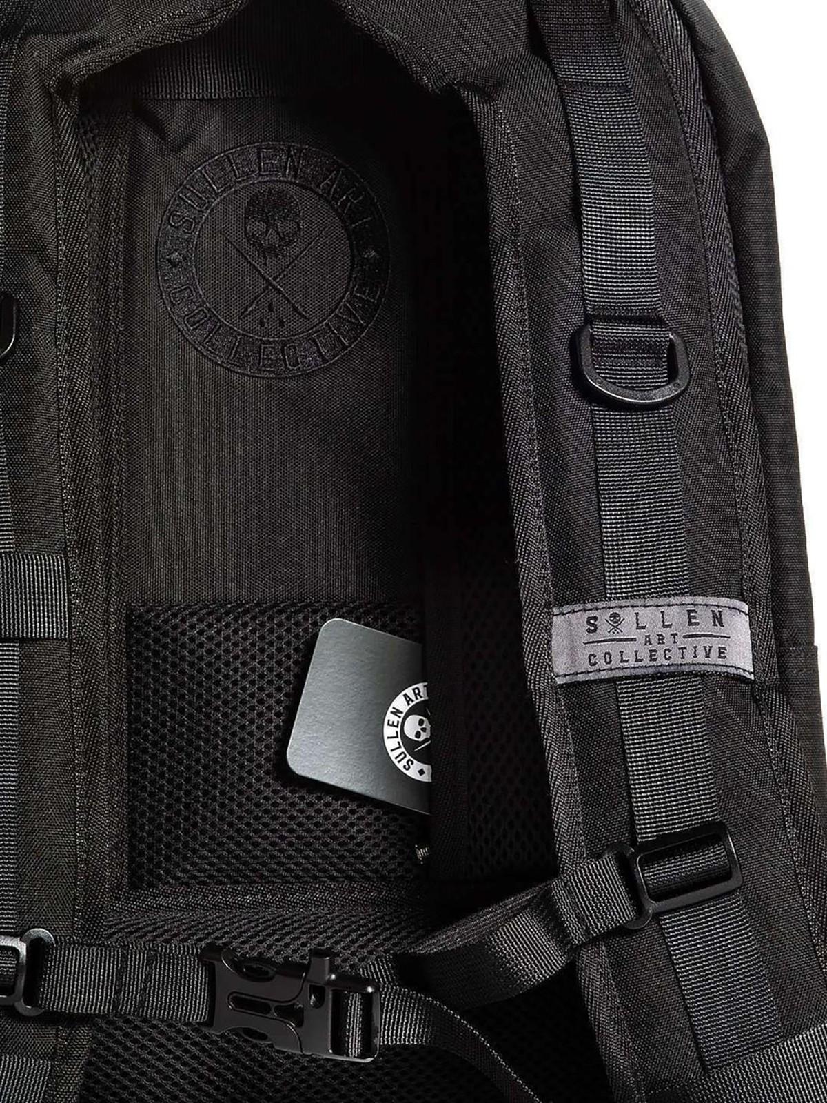 Sullen Blaq Paq Tactical Backpack Tattoo Storage Travel Carrier Skull Art Logo