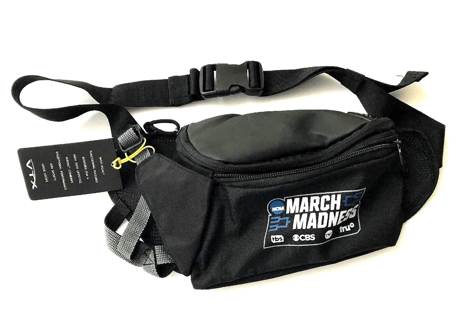 NWT Vertex Waist Pouch, Ear Bud Port, Water Bottle Holder ” NCAA MARCH MADNESS “