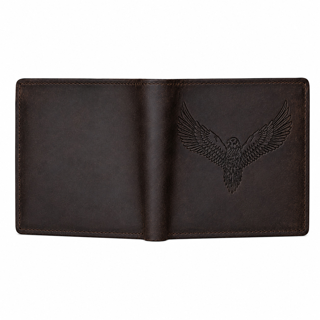 18” Full Grain Leather Laptop Briefcase for Men + FREE Eagle Wallet Vintage Bag