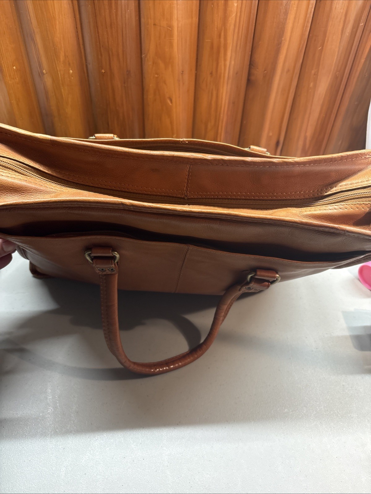Colombian Genuine LEATHER Messenger Duffel Overnight Travel Bag Briefcase Laptop