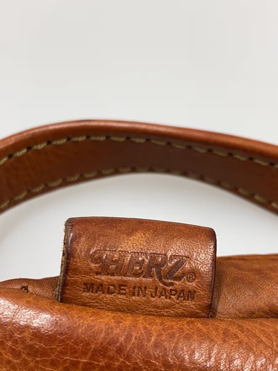 HERZ Shoulder Bag Leather CML Plain