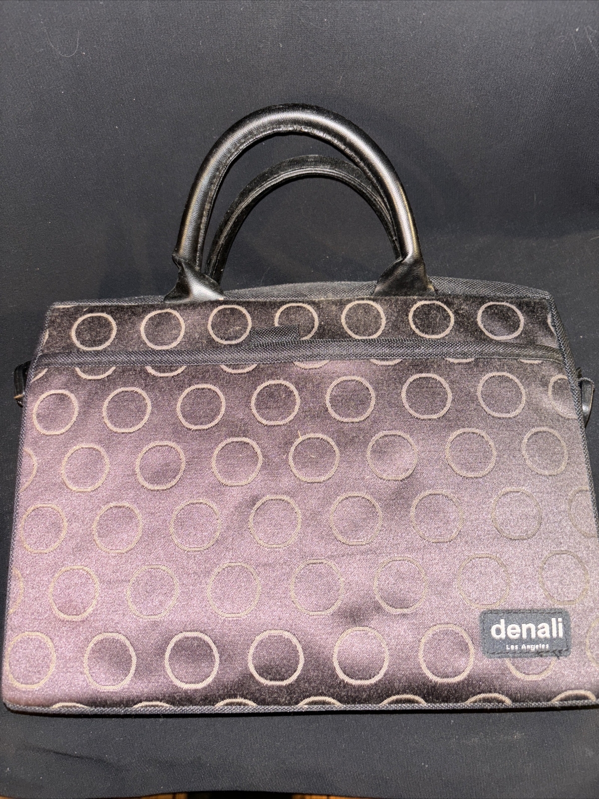 DENALI Padded Black Messenger/Tablet Bag w/ Handles Case Tote CD Holder