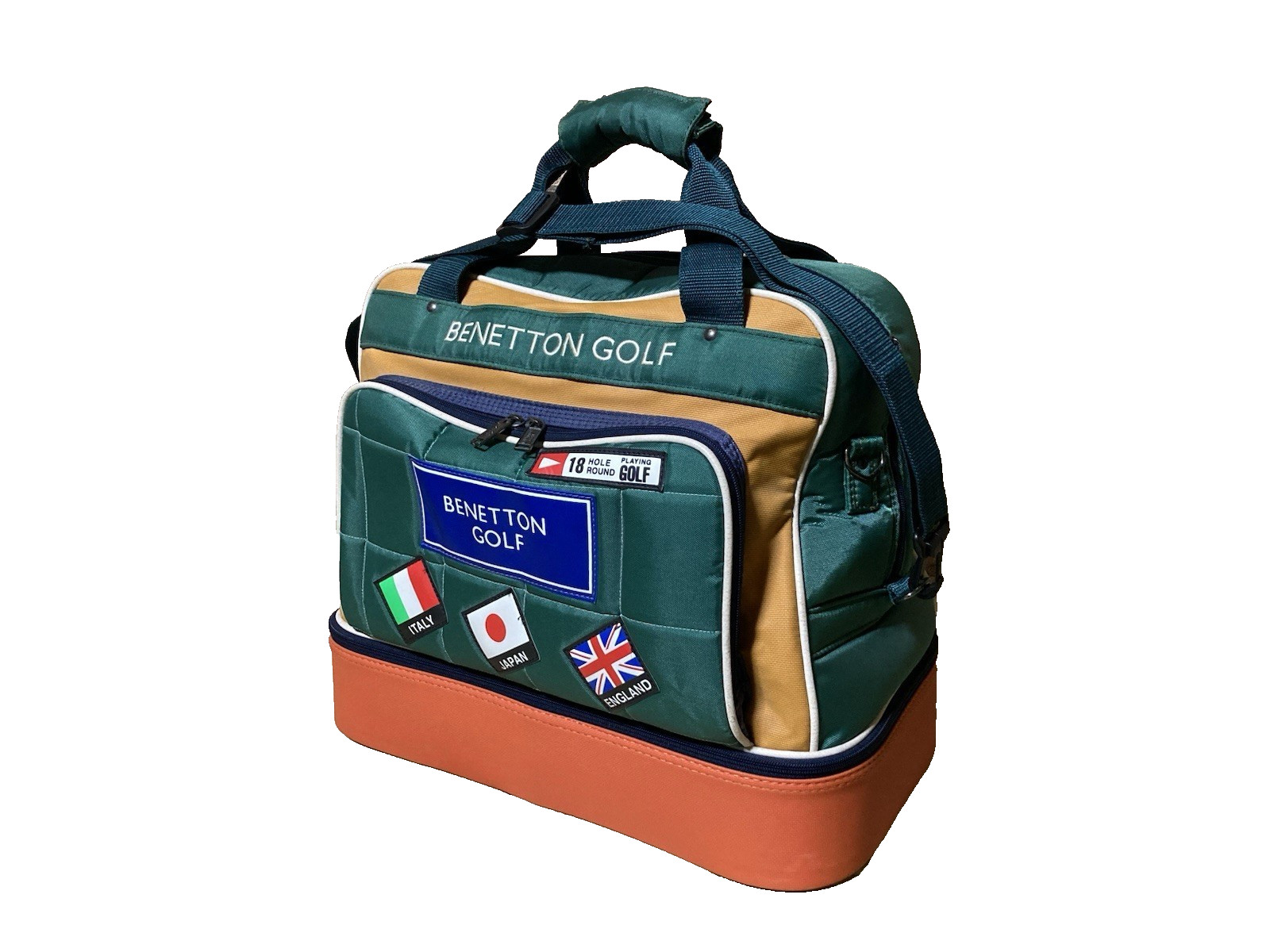 Benetton Golf Italy Japan England Vintage Bag Size 14.2 x 16.9 x 9. 8 in 90s