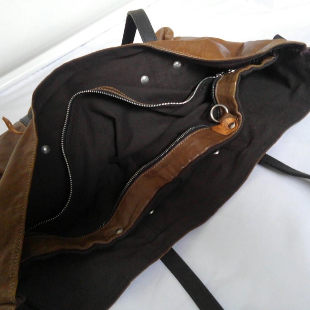 Authentic Vintage Leather Tote Bag, Brown, 42cm Tall, 58cm Wide, Equestrian Styl
