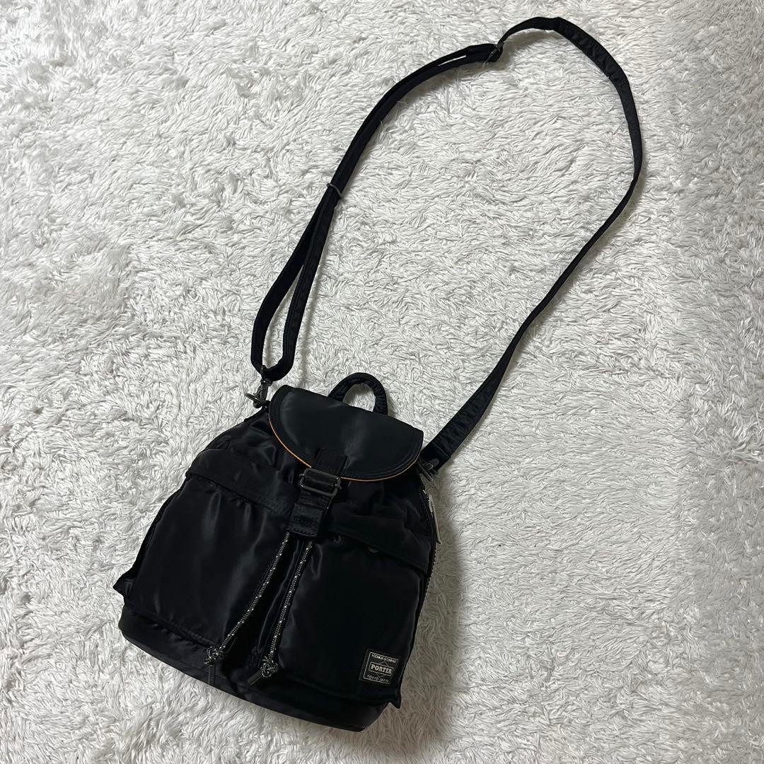 Authentic Yoshida Kaban PORTER 3-Way Backpack Nylon Black 22cm x 23cm x 13cm