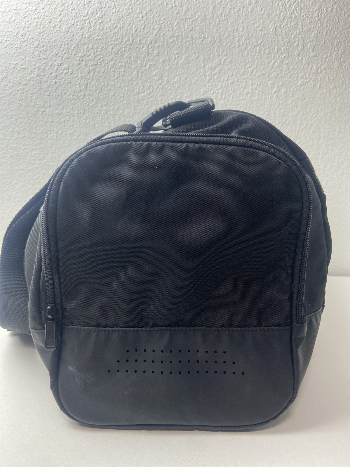 Adidas Athletic Duffel Bag ~ Medium ~ Black & White ~ 18”x 11”x 9”