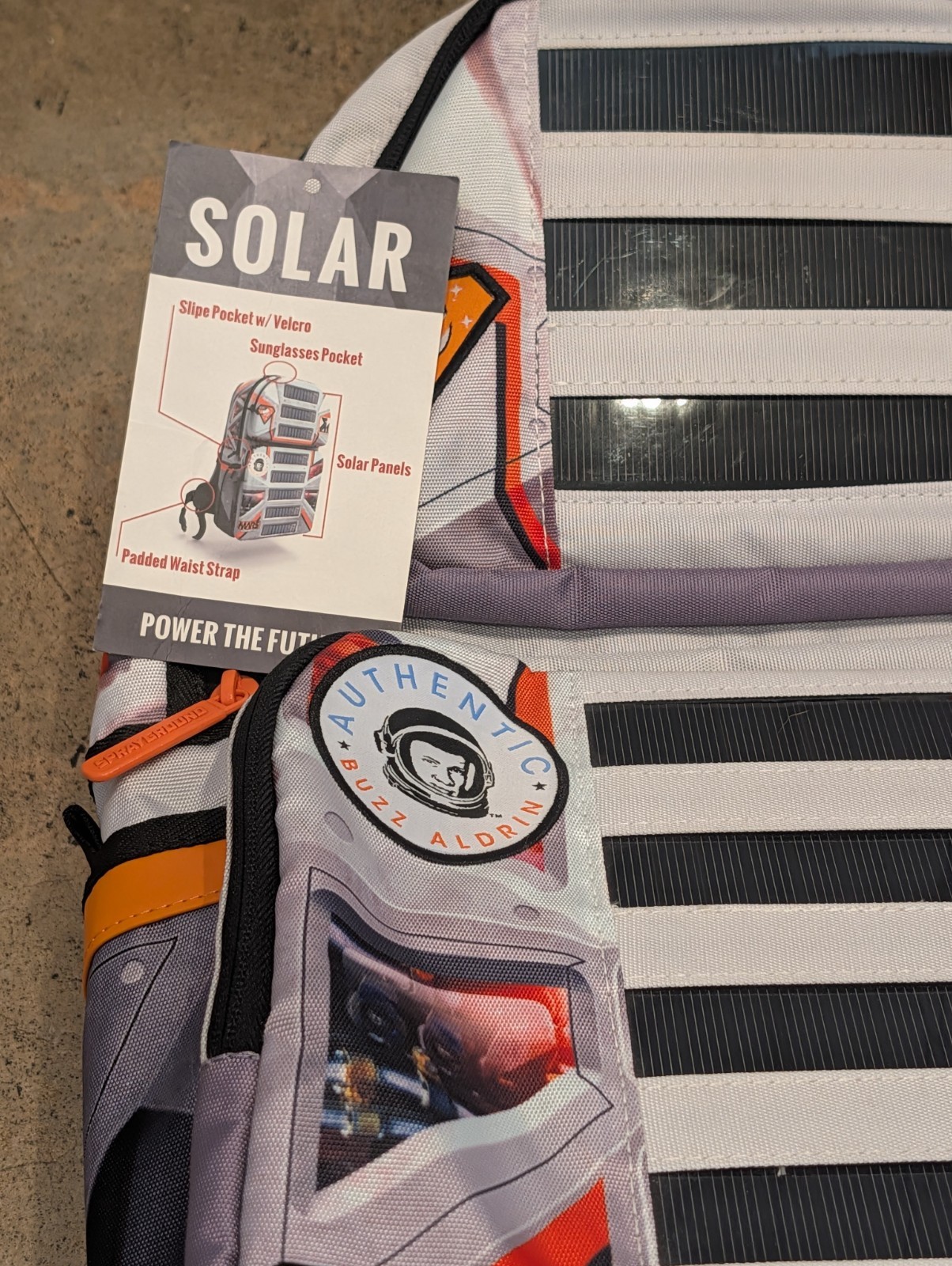 Sprayground Mission to Mars Buzz Aldrin Solar Charging Backpack – RARE