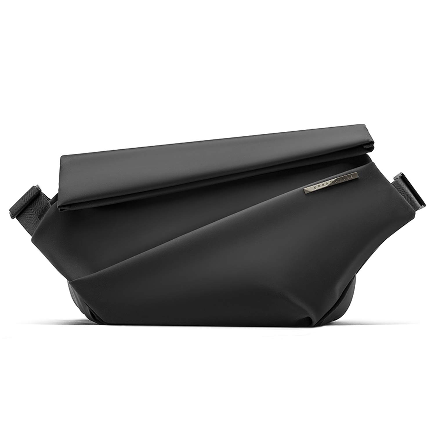 EDC Sling Bag for Men, Expandable 5L-6L Capacity, Black, Versatile Everyday Use