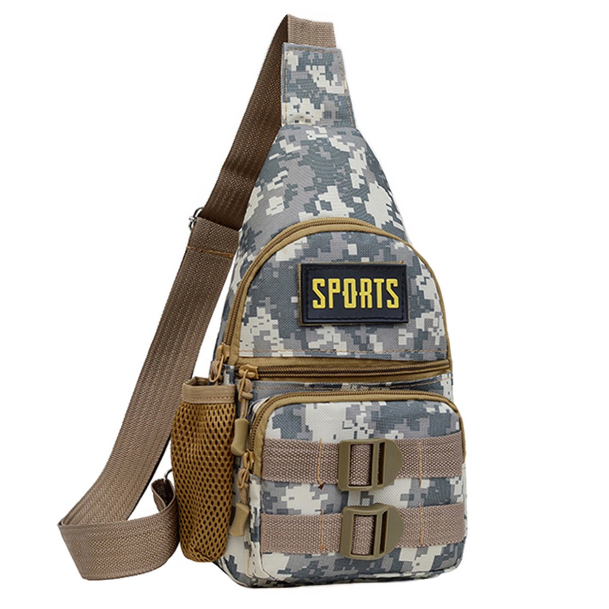Nylon Fabric Men’S Cross-body Sling Bag Chest Bag Shoulder Bag
