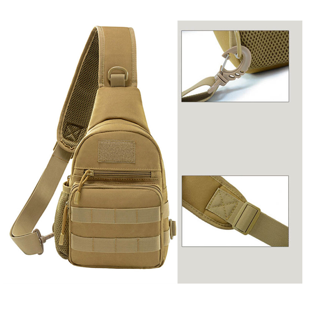 Men’s Sling Bag Backpack Cross Body Backpack Shoulder Bag for Caming Fishing