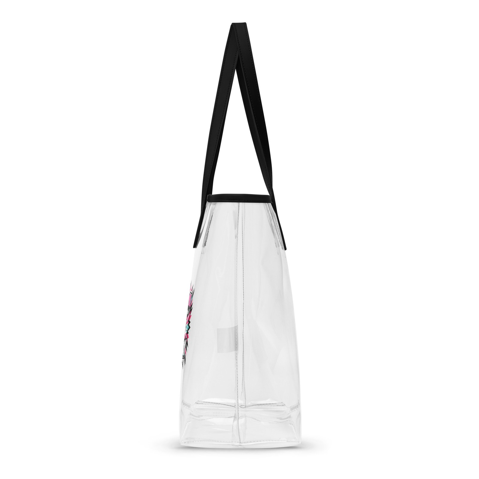 Vibrant Clear Tote Bag Stadium Approved Miami Game Day Soccer Burst Tote