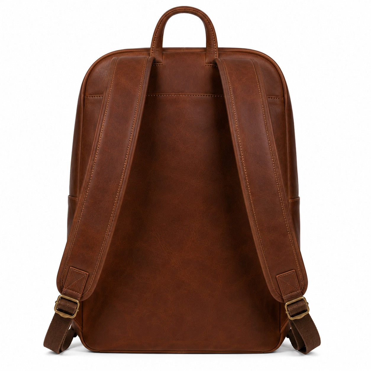 Genuine Leather Backpack Vintage Brown Laptop Travel School Business Unisex