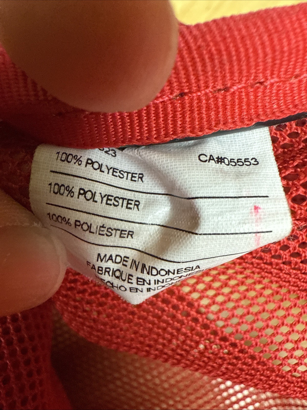Nike Brasilia Mesh Backpack Color Sports Training Bag Swoosh BA6050-657 Red USED